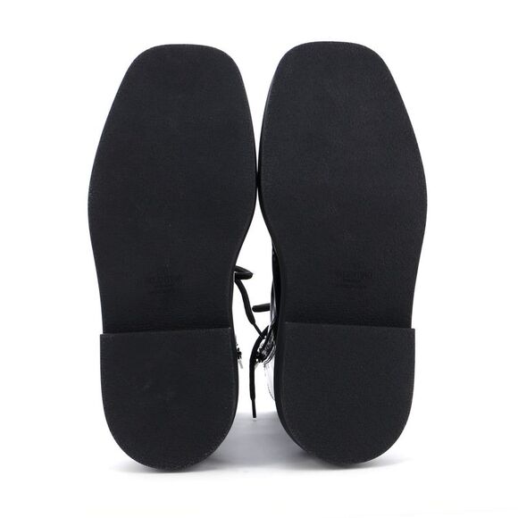 Valentino Garavani Women's Rockstud M-Way Combat Boots Leather Black - Picture 4 of 6